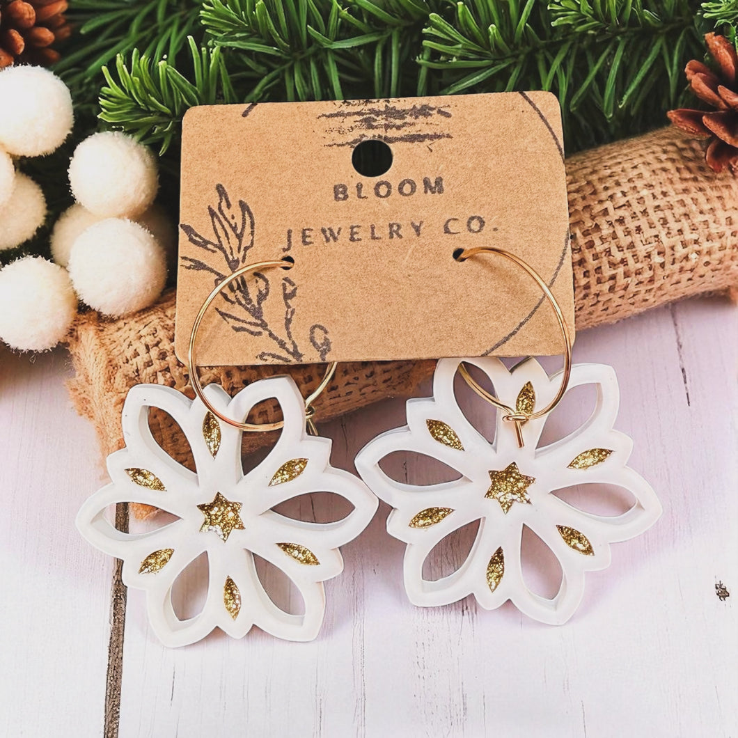 Snowflake hoops